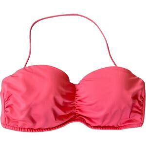 NWOT Victoria’s Secret Melon Pink Bandeau Bikini Top w/ Removable Straps 36B